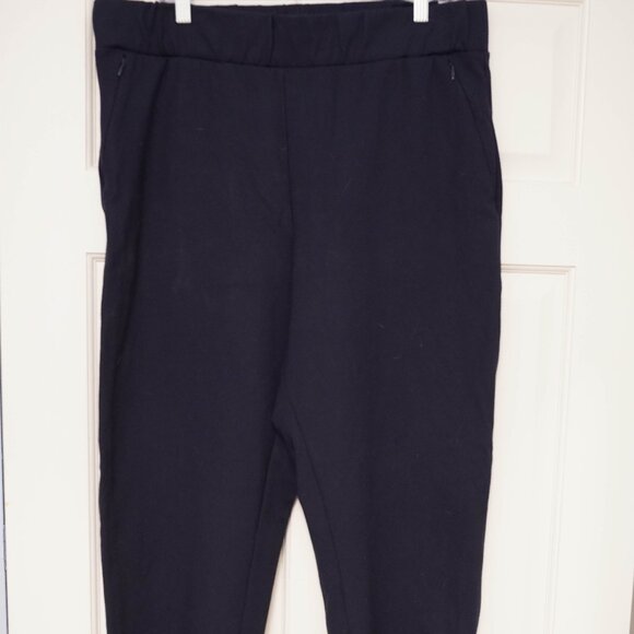 Universal Standard Pants - Universal Standard Navy Pull-On Ponte Straight LePants Size M Stretch Work Pants